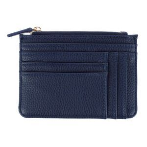 Julia Buxton Women's Colorful Premium Faux Leather Slot Coin Case Purse